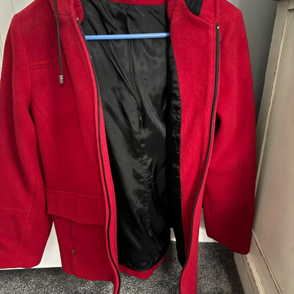 Women's Red Medium wool Jacket